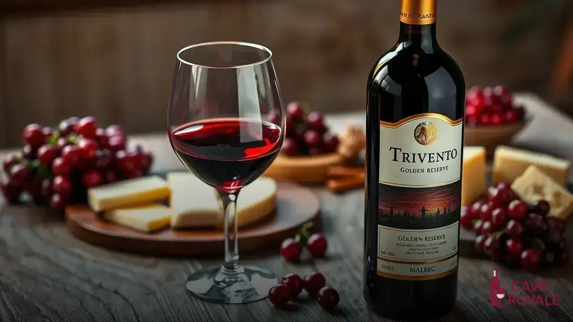 Características do Trivento Golden Reserve Malbec