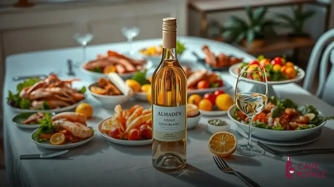 Características do vinho ALMADÉN Ugni Blanc