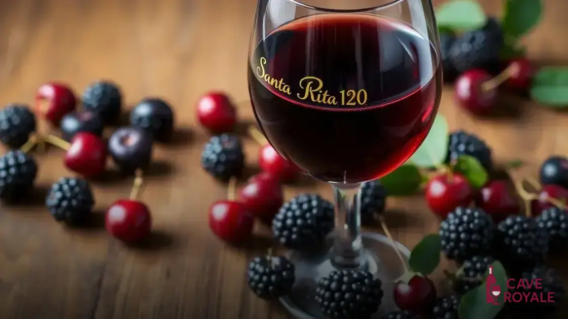 Características do vinho Santa Rita 120