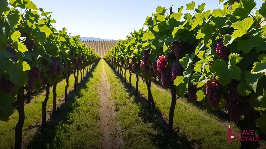 Como as uvas são cultivadas na região