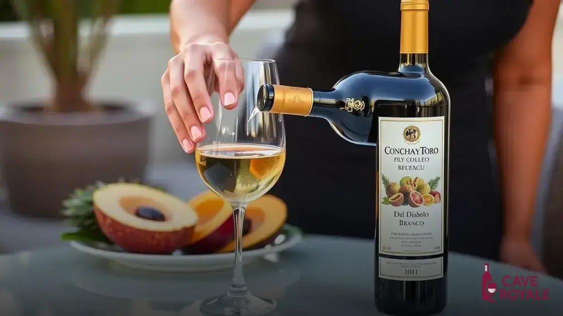 como degustar o Concha Y Toro Del Diablo Branco