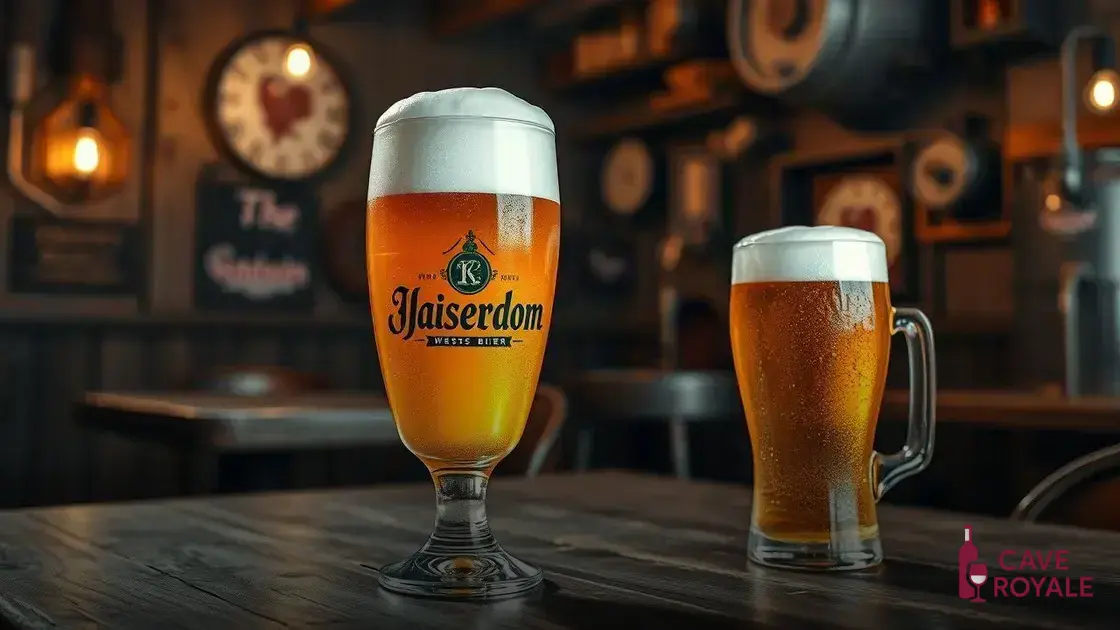Como servir e apreciar essa cerveja