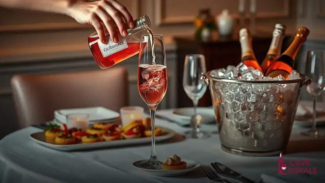 Como servir o Gusbourne Rosé corretamente