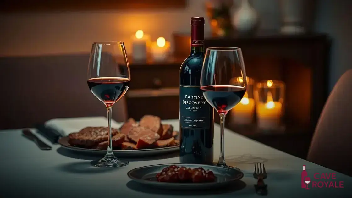 Como servir o vinho Carménère