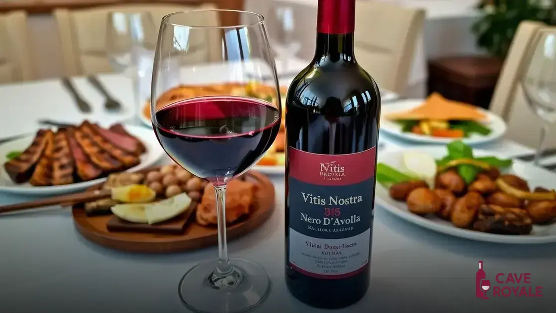 como-servir-o-vitis-nostra-nero-davola Vinho Tinto Italiano Vitis Nostra Nero D’Avola