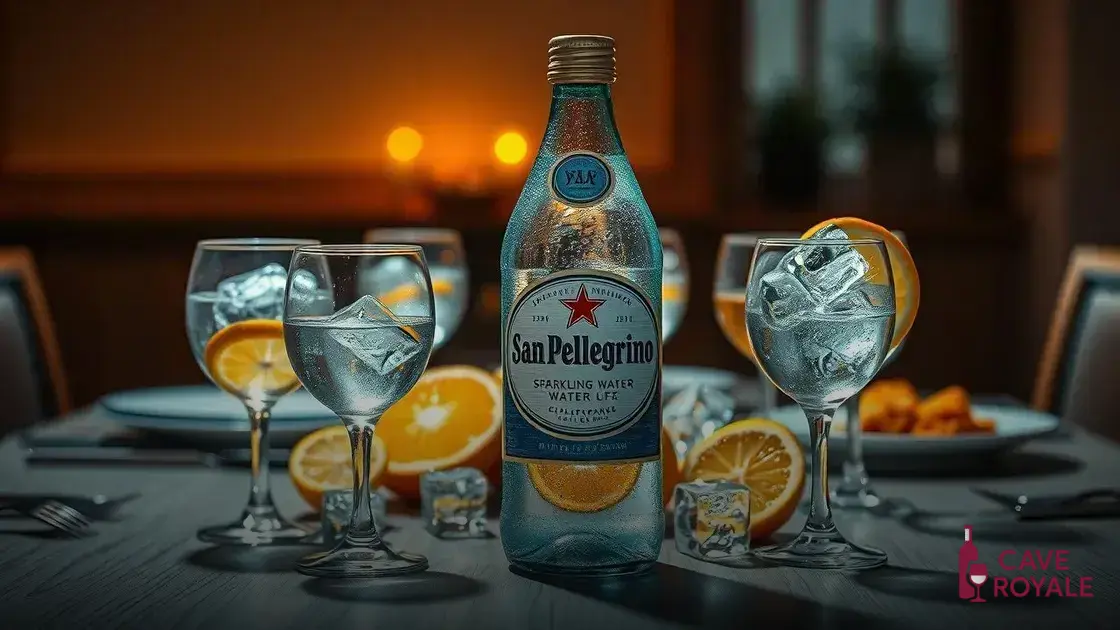 Dicas para degustar sua Água San Pellegrino
