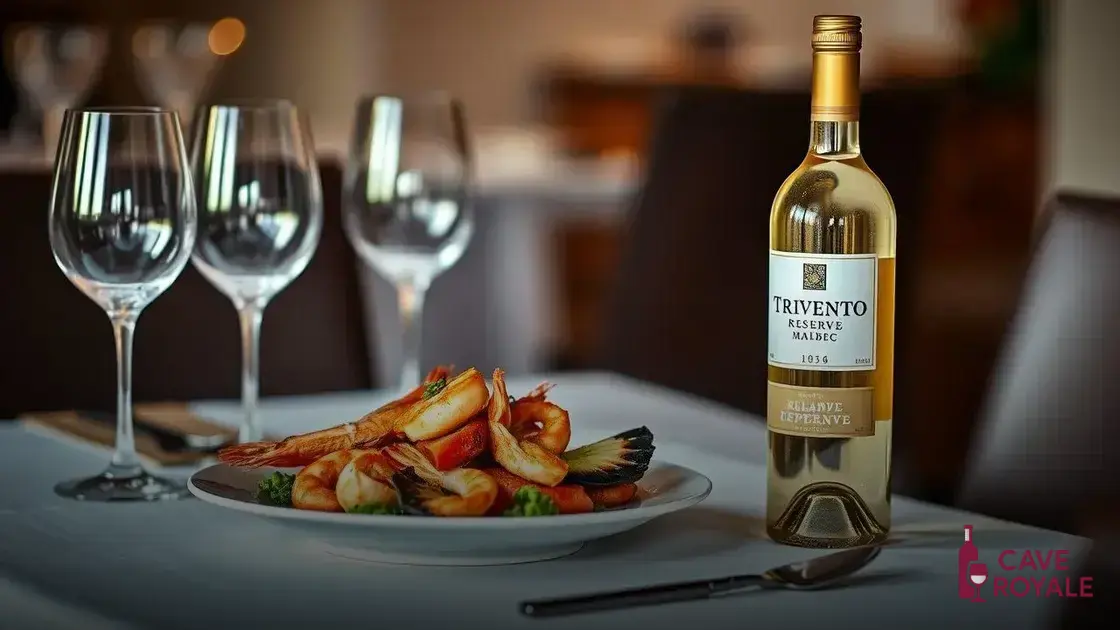 Dicas para servir o Trivento Reserve White Malbec