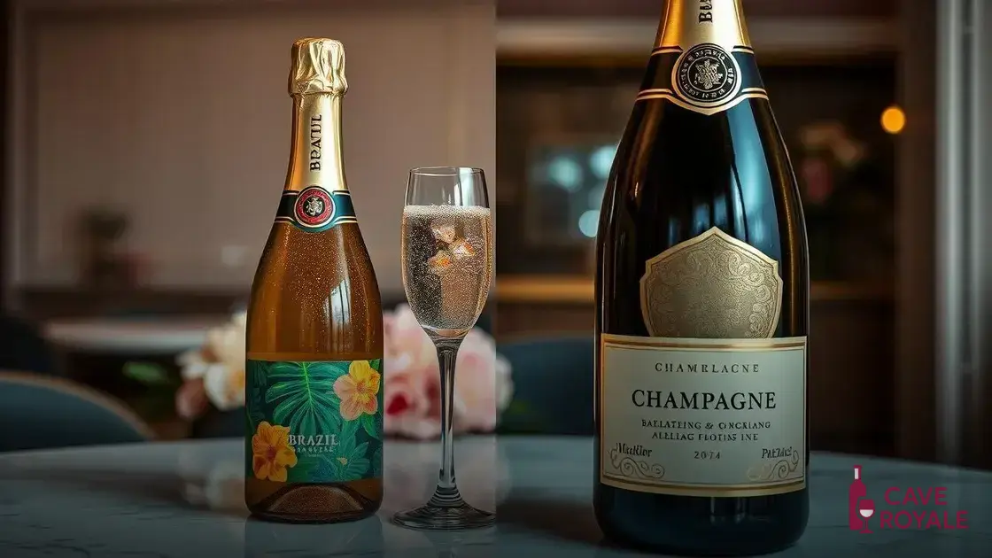 Diferenças entre espumantes nacionais e importados