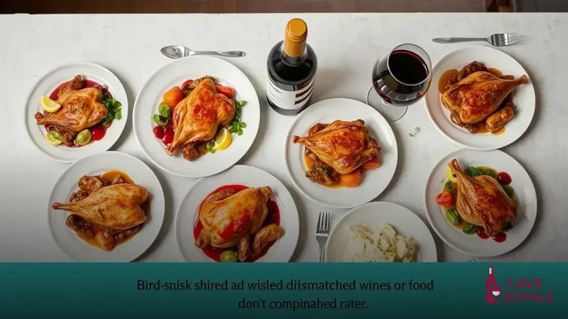 Erros comuns ao harmonizar carne de aves e vinho