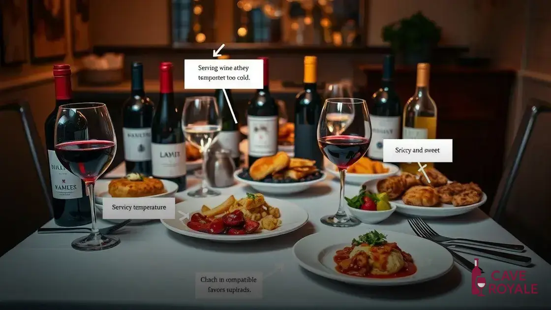 Erros comuns na combinação de vinhos e culinária