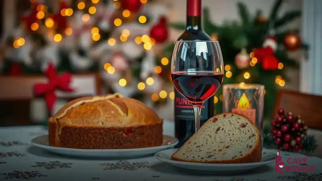 Harmonização clássica: vinho tinto e panetone