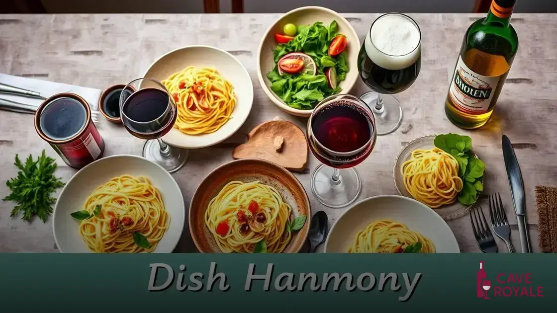 Harmonização de pratos com tagliatelle