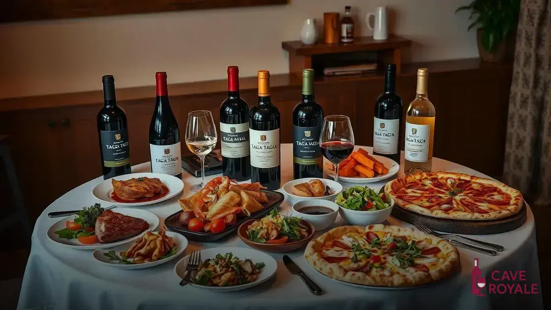 Harmonização de vinhos da Bodegas Tagua Tagua