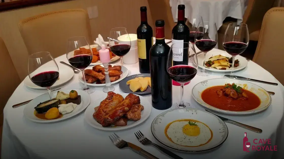 Harmonização do vinho tinto com alimentos