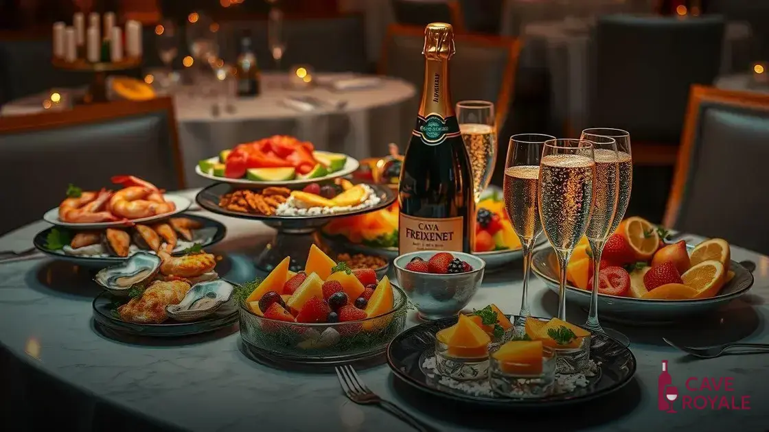 Harmonizações ideais com Cava Freixenet.