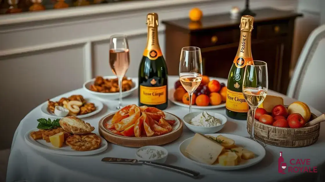 Harmonizações ideais com veuve clicquot
