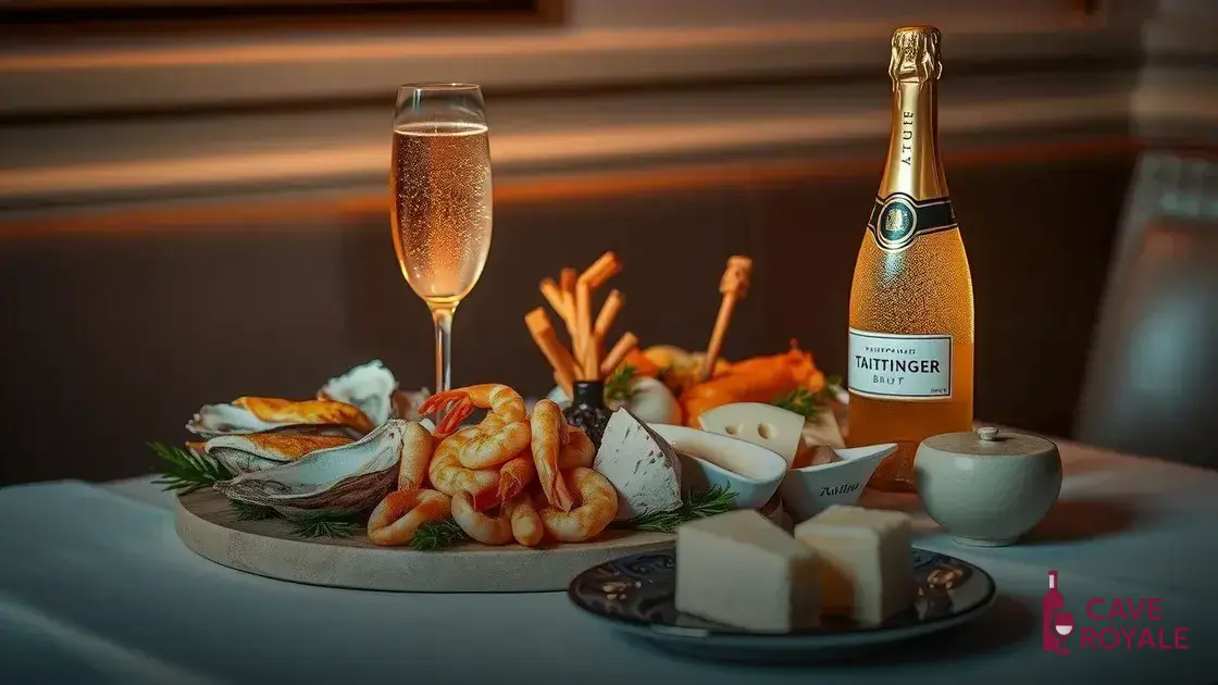 Harmonizações ideais para o Taittinger Brut