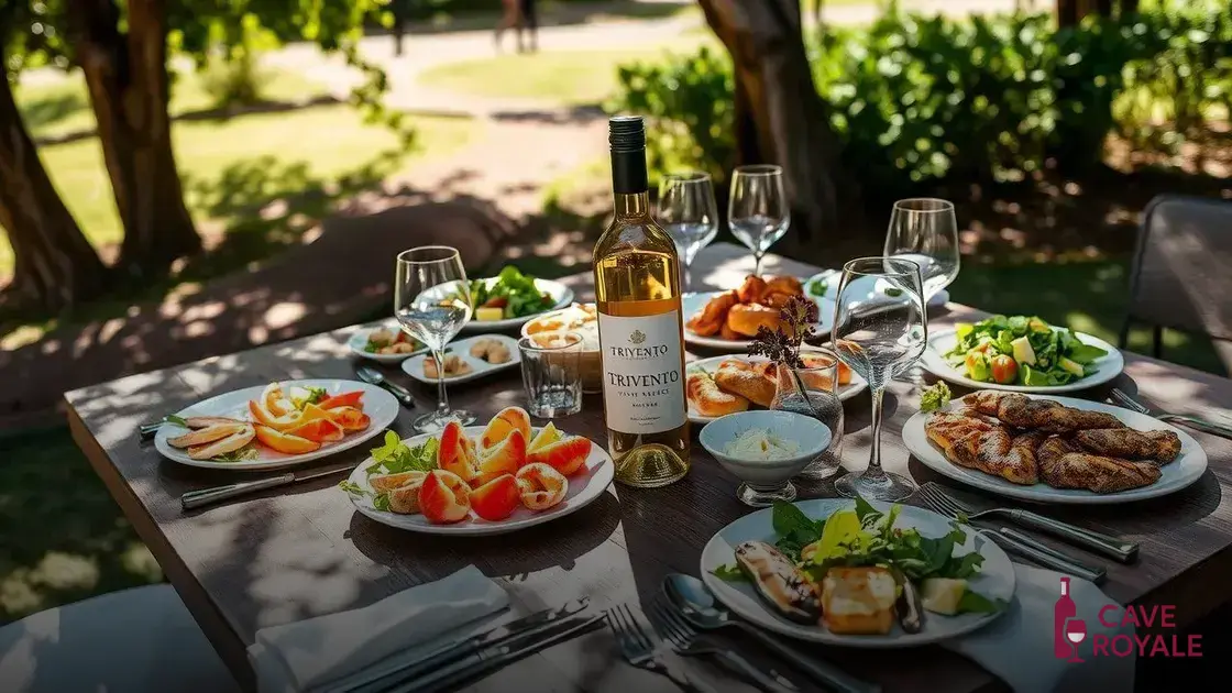 Harmonizações perfeitas para o Trivento Reserve White Malbec