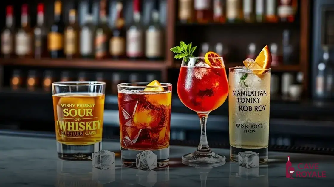 Misturas e coquetéis com whisky
