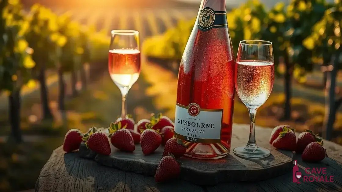 O que é o Gusbourne Exclusive Release Rosé?