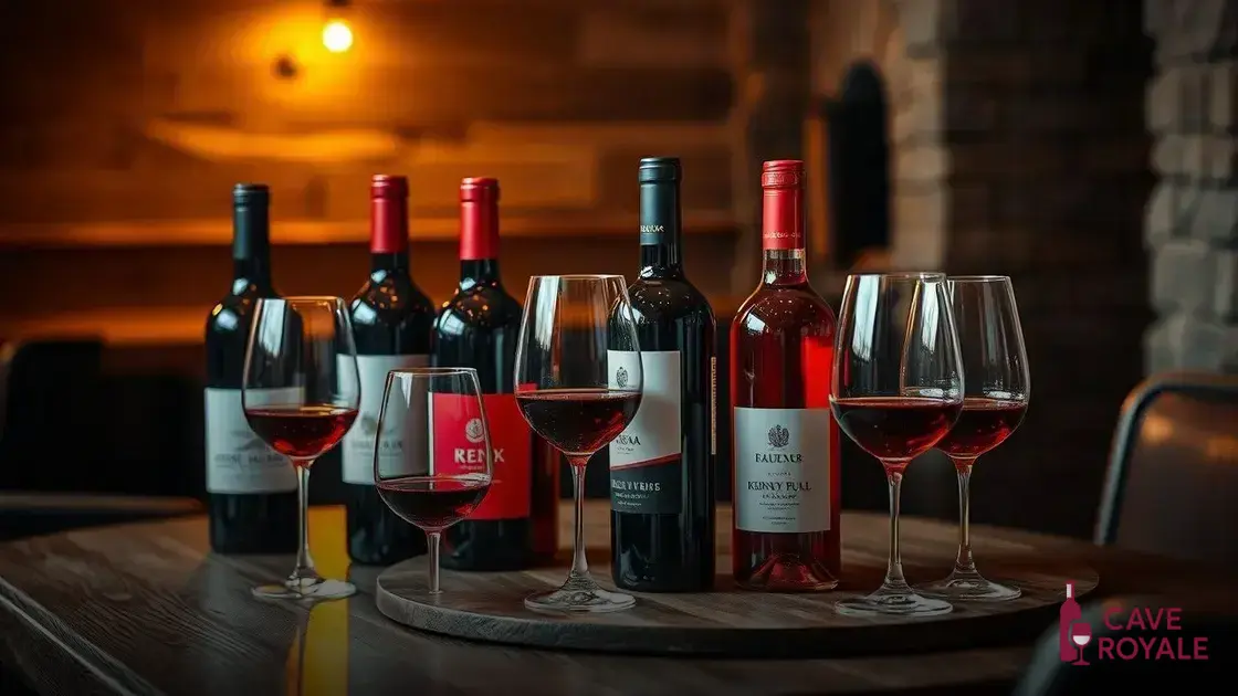 Os benefícios de degustar diferentes vinhos tintos