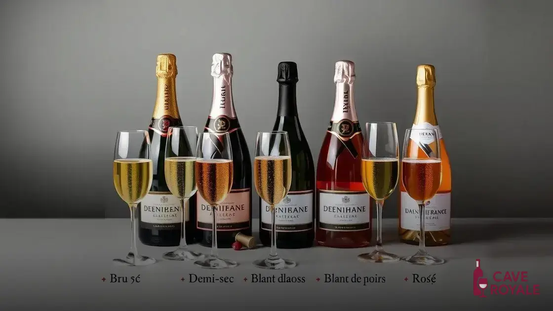 Os diferentes tipos de champagnes