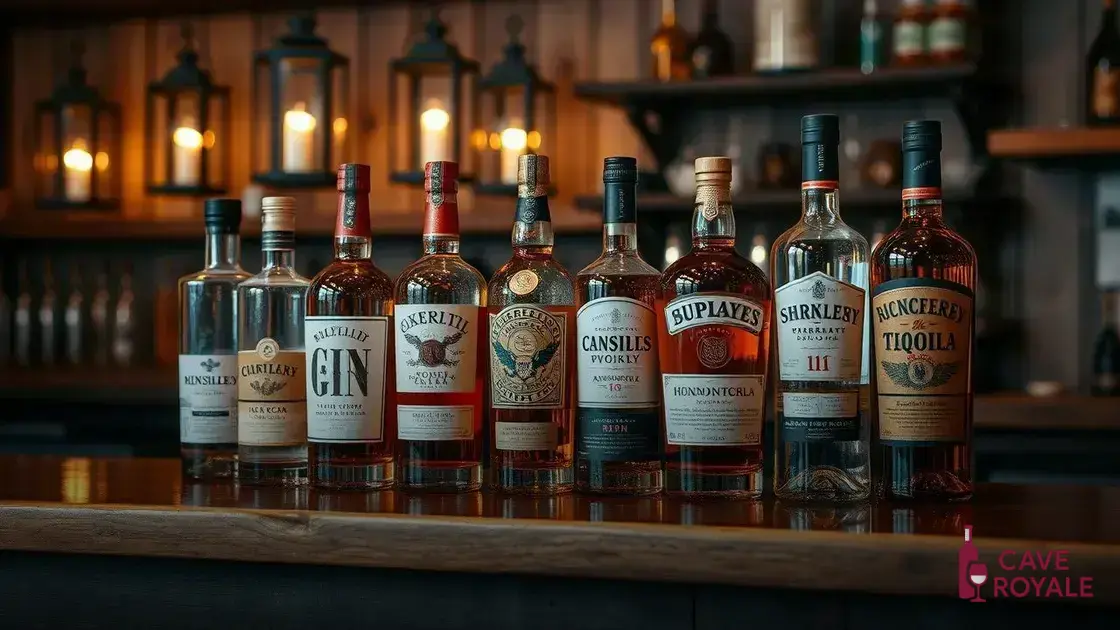 Principais categorias de bebidas