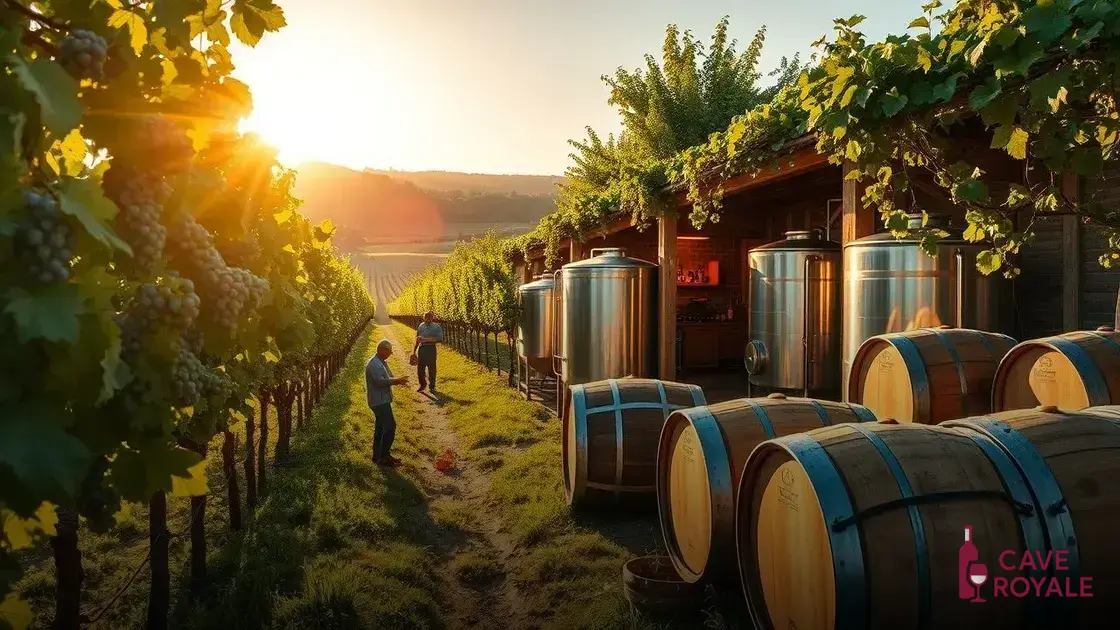 Processo de produção do vinho Pouilly-Fumé