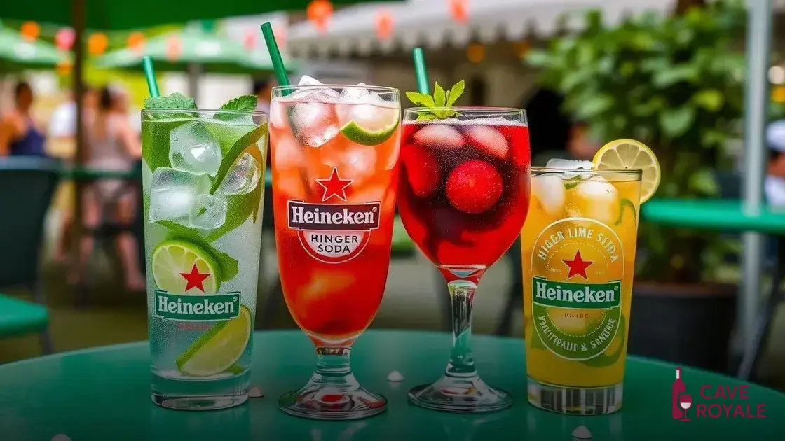 Receitas de drinks com cerveja Heineken