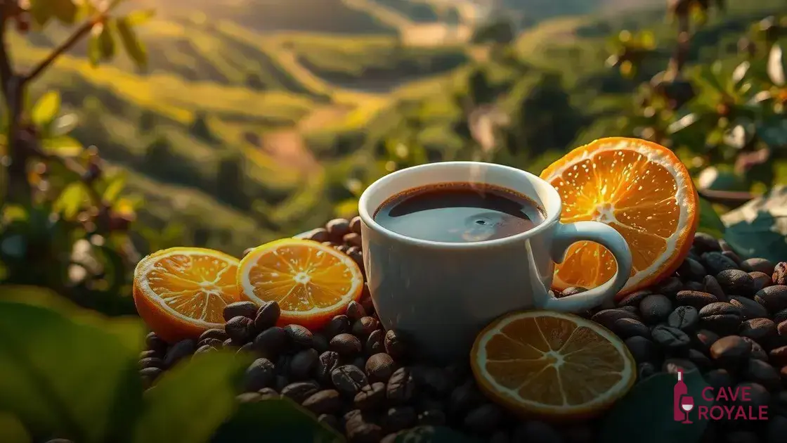 Sabores e aromas do café colombiana