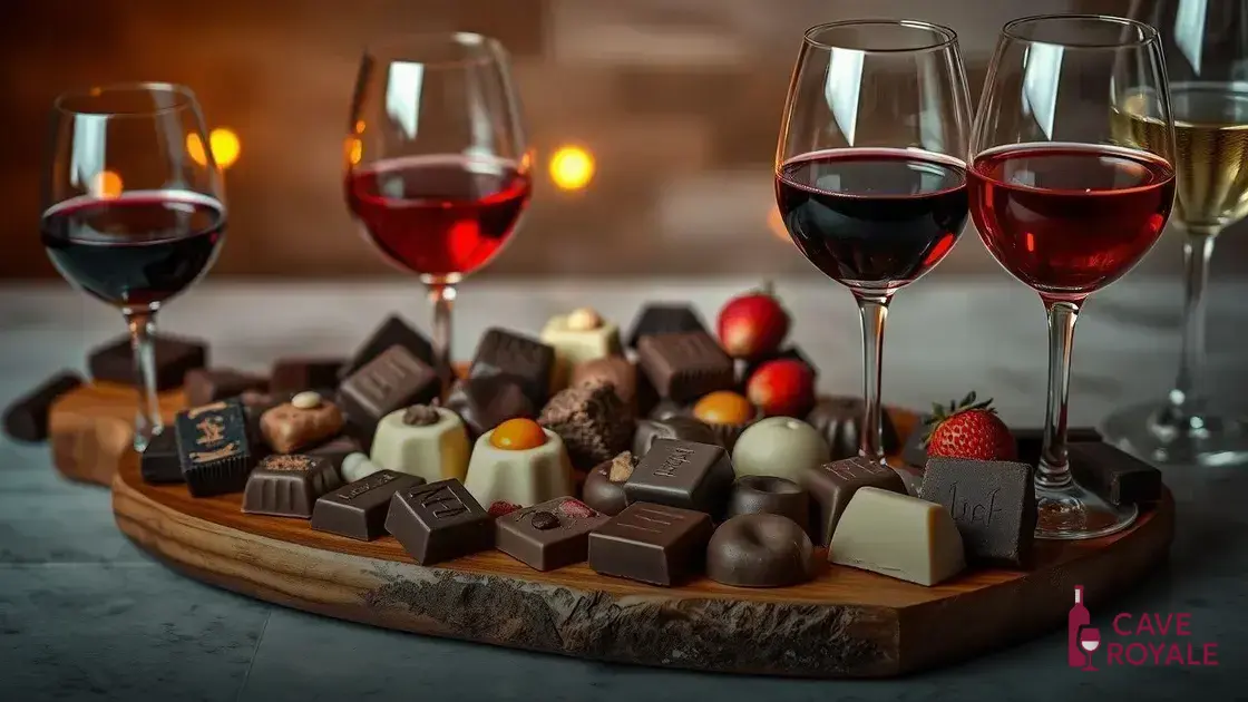 Sugestões de chocolate para cada tipo de vinho