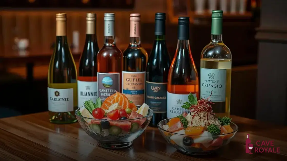 Sugestões de rótulos de vinhos