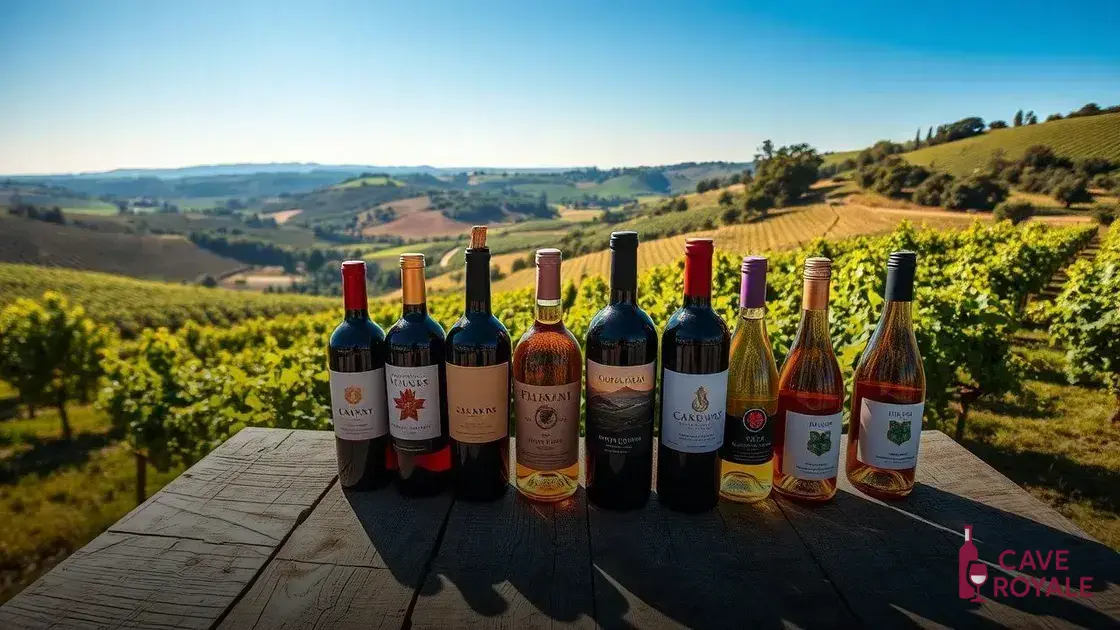 Sugestões de vinhos locais para experimentar