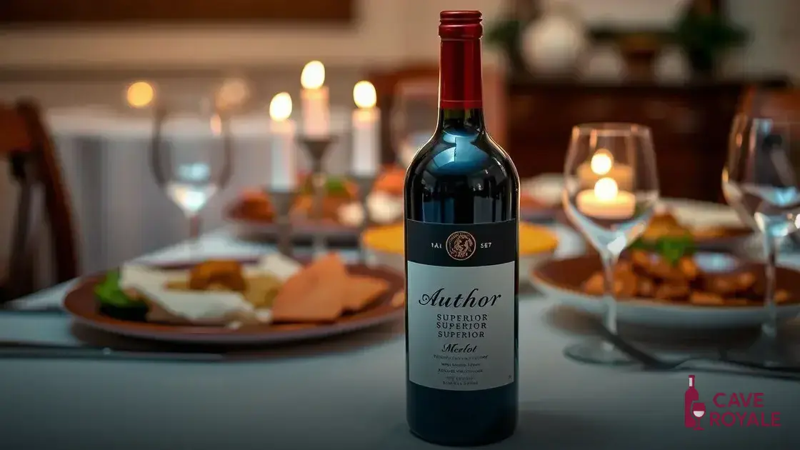Vantagens de escolher o Author Superior Merlot