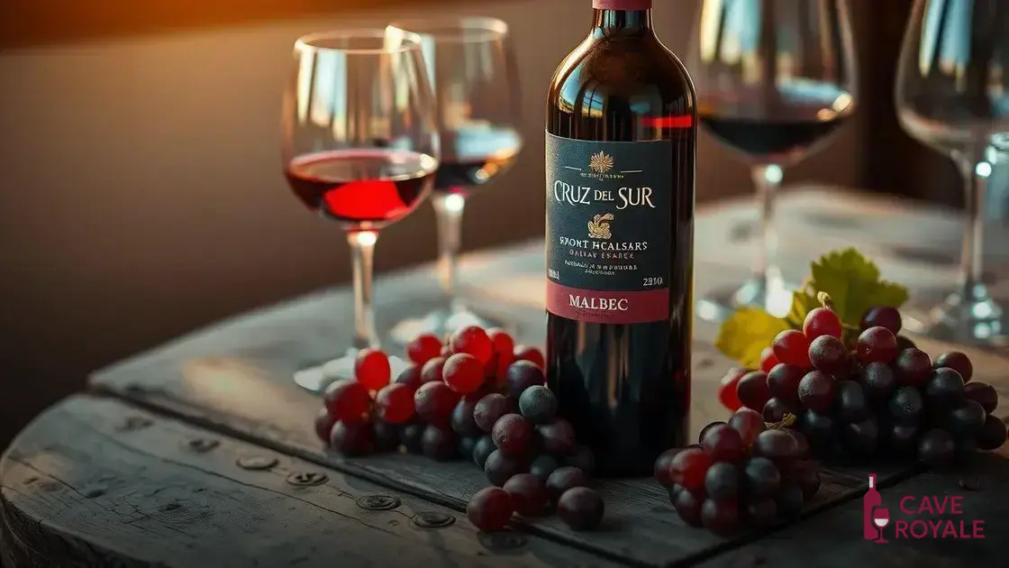 Vinho Argentino Cruz Del Sur Malbec