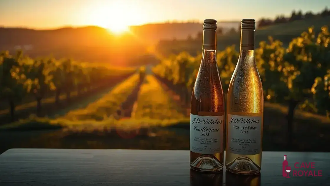 Vinho Branco Francês J. De Villebois Pouilly-Fumé A.O.C.