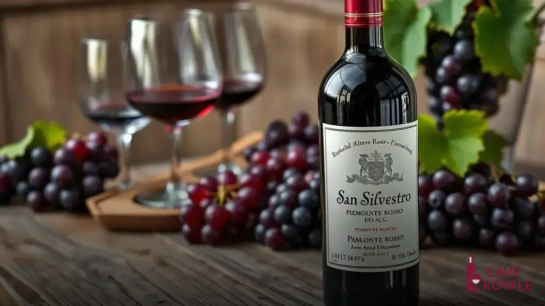 Vinho Italiano San Silvestro Piemonte Rosso D.O.C.