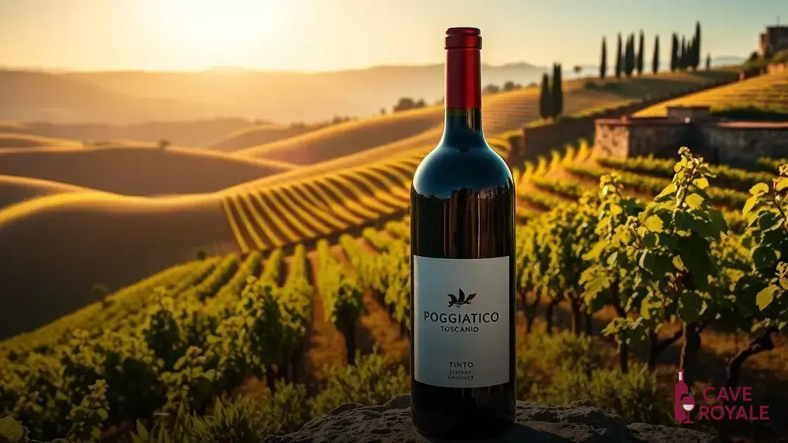 Vinho Orgânico Italiano Poggiatico Toscano Tinto
