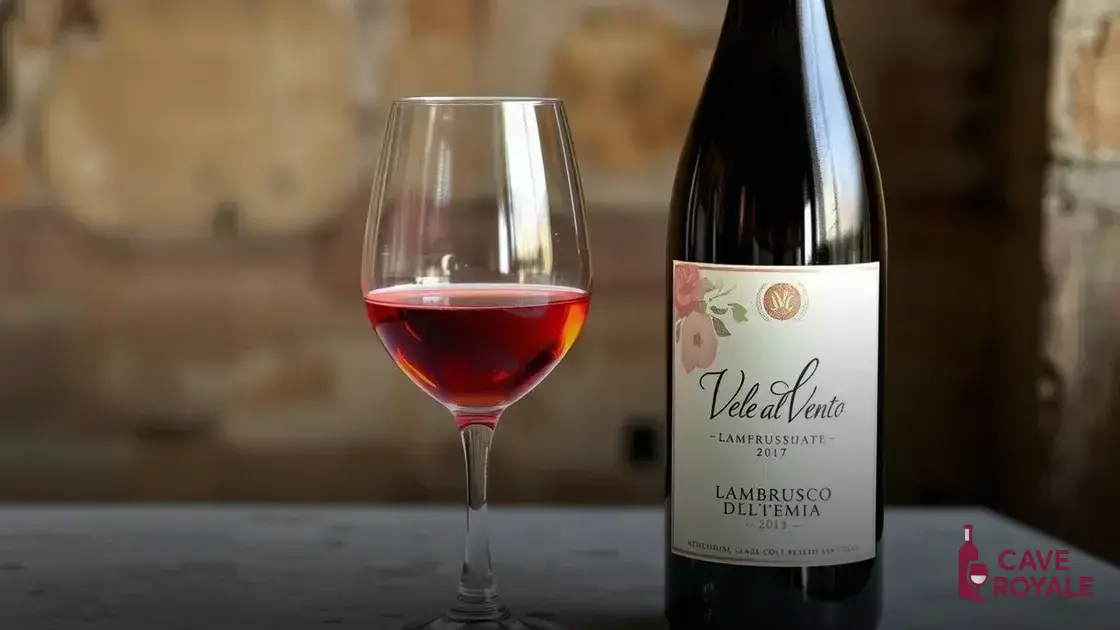 Vinho Rosé Frisante Vele Al Vento Lambrusco Dell'Emilia