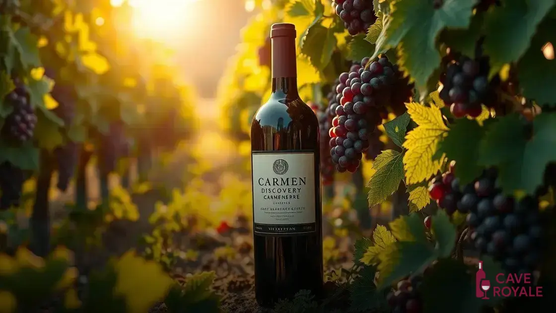 Vinho Tinto Chileno Carmen Discovery Carménère