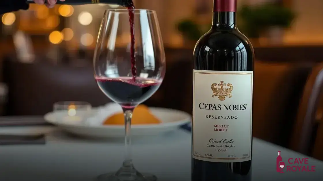 Vinho Tinto Chileno Cepas Nobles Reservado Merlot