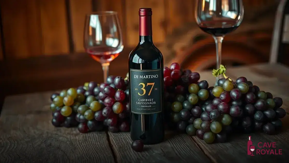 Vinho Tinto Chileno De Martino #37 Cabernet Sauvignon