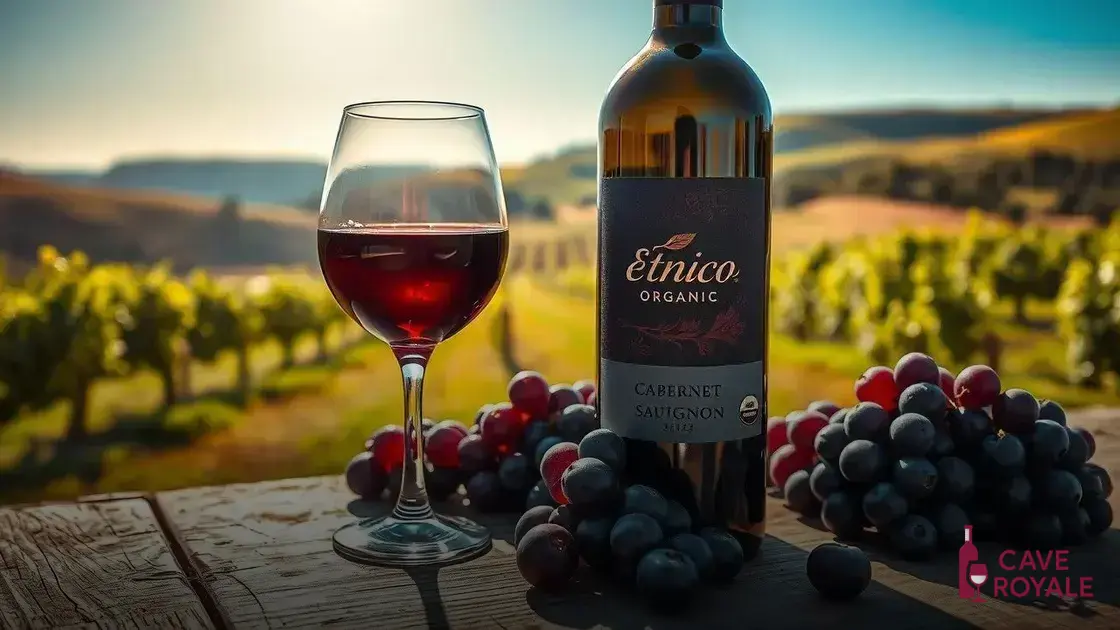 Vinho Tinto Chileno Étnico Cabernet Sauvignon Orgânico