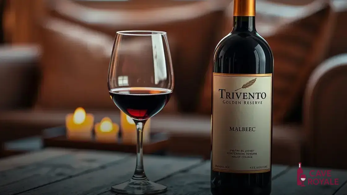 Vinho Trivento Golden Reserve Malbec