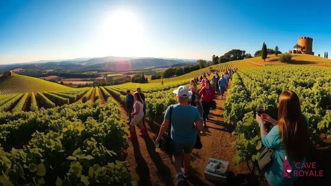 Visitas e turismo na vinícola