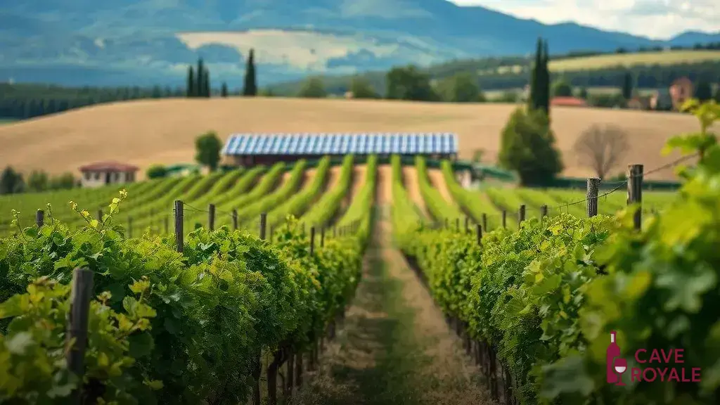 A produção sustentável de vinhos premium